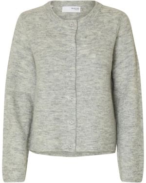 SELECTED Strickjacke Slflulu - Grau