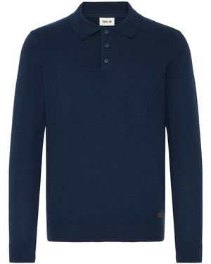 Solid Strickpullover Sdakel - Blau