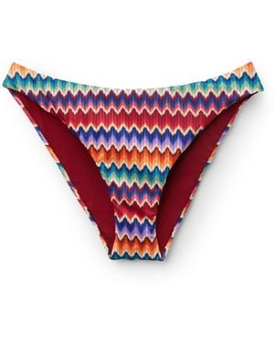 Calzedonia Bikinihose Vibrant Chevron - Rot