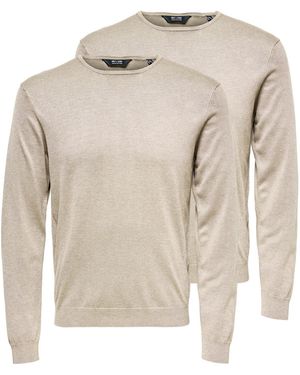 Only & Sons Pullover Wyler - Grau