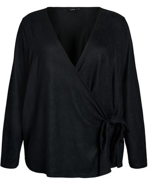 Zizzi Bluse Lucia - Schwarz