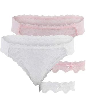 Trendyol Set: String Und Strumpfband - Weiß