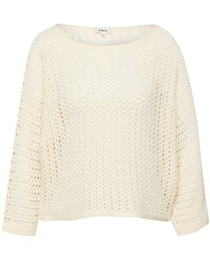 S.oliver Strickpullover - Weiß