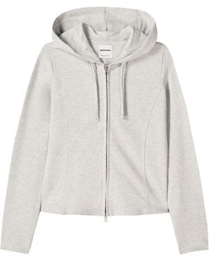 Bershka Sweatjacke - Weiß