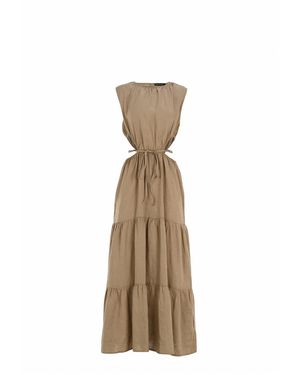 FRESHLIONS Maxikleid Lilia - Natur