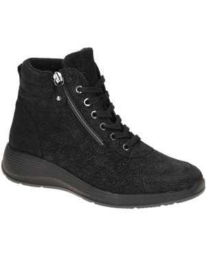 Waldläufer Boots Kalea Stiefelette Glitzer K-Weite 698801 - Schwarz