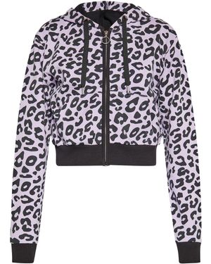 swirly Sweatjacke - Schwarz