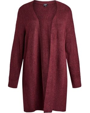 Zizzi Strickjacke Fjul - Rot