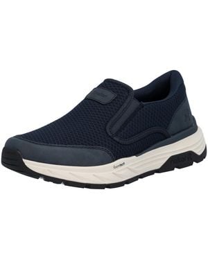 Rieker Slip-On Sneaker Slipper, Schlupfschuh, Halbschuh, Freizeitsneaker Mit Gummizüge - Blau