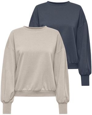 ONLY Sweatshirt Onlbrooke - Blau