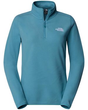 The North Face Fleeceshirt 101 GLACIER FLEECE 1/4 ZIP - Blau