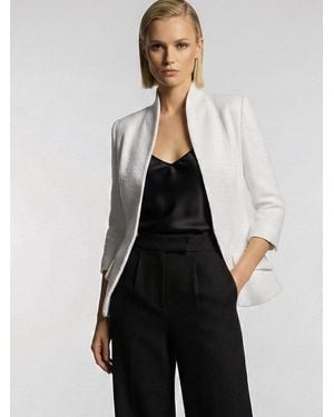 AVENUE No.29 Avenue N29 Blazer Structured Boucle Blazer - Weiß