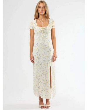 Busem Midi Kleid - Weiß