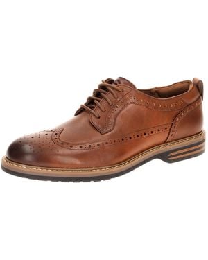 Clarks Schnürschuh Aldwin2 Limit Schuhe Longwing 26320107 - Braun