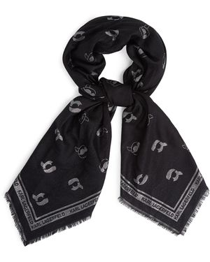 Karl Lagerfeld Tuch Ikon - Schwarz
