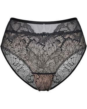 ESOTIQ Panty Taillenslip Crown, Leichter Shaping Effekt, Hohe Leibhöhe - Grau