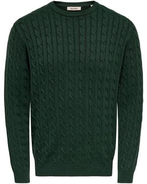 Only & Sons Pullover Onsloui - Grün