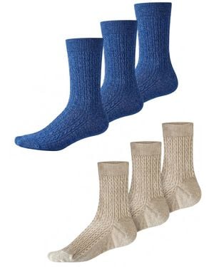 Millo Socken Cosy Twist Mix - Blau
