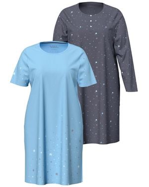 Ulla Popken Nachthemd - Blau