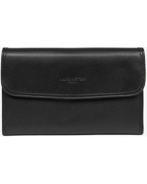 Lancaster Portemonnaie Lancaster Compagnon Porte Chquier Soft Vintage Noir - Schwarz