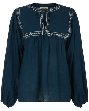 Raffya Bluse Baez Billowy - Blau