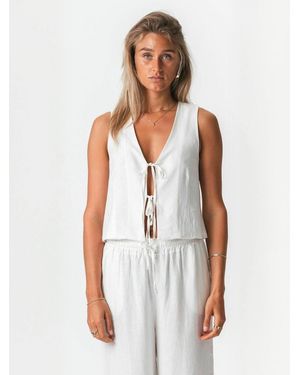 TeeShoppen Vest Hoer - Weiß