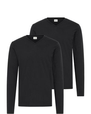 Solid V-Shirt Sdodifan - Schwarz