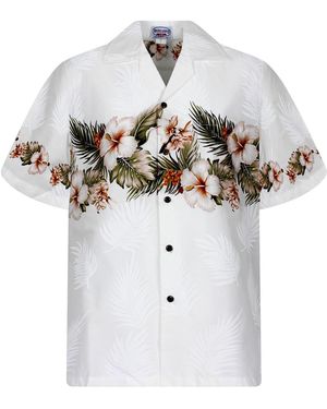 Pacific Legend Hemd Blumen - Weiß