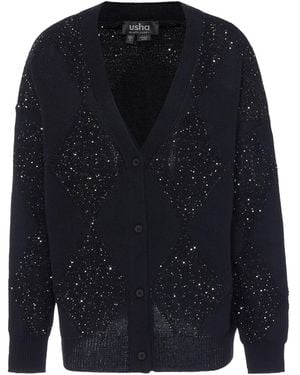 usha BLACK LABEL Strickjacke - Blau