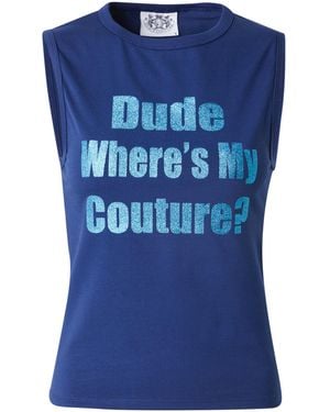 Juicy Couture Top 'Dude' - Blau