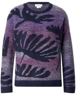 White Stuff Pullover Fern Spacedye - Blau