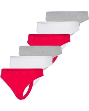 adidas Sport Active Essentials (6-St) Slip, Tanga, Mini String - Rot