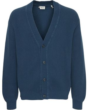 Solid Strickjacke - Blau