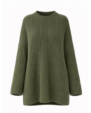 Worldclassca Oversizepullover Dicker - Grün
