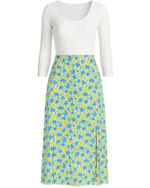 For You Moda Kleid - Grün