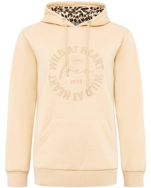 Zwillingsherz Kapuzensweatshirt Wild - Natur