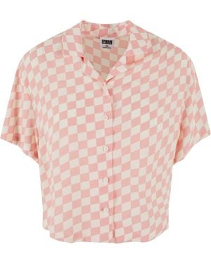 Urban Classics Bluse 'Resort' - Pink