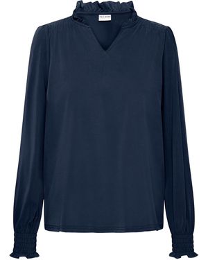 Pulz Bluse 'Lippa' - Blau
