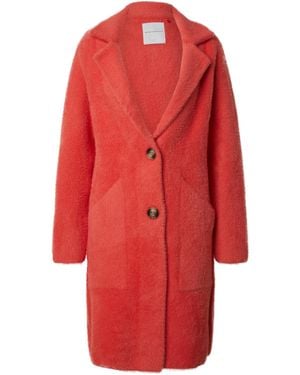 Rino & Pelle Strickmantel 'Kee' - Rot