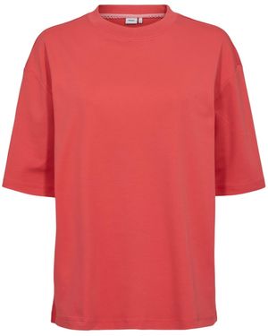 Numph T-Shirt Mit Halbarm - Rot