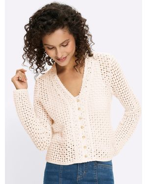 heine Strickjacke - Weiß