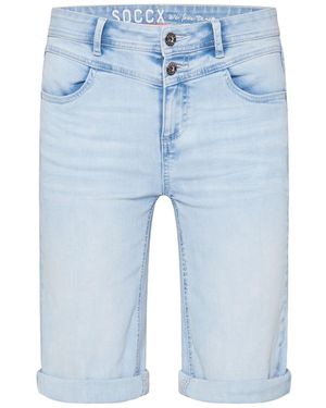 SOCCX Jeans Bermuda Ha:Nni Regular Fit - Blau