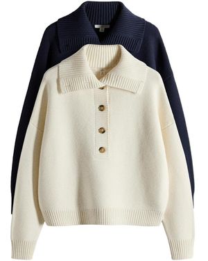 The Set Pullover - Blau