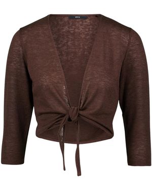 Zero Strickjacke - Braun