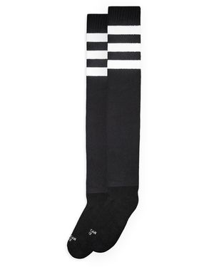 American Socks Overknee Strümpfe Back - Schwarz