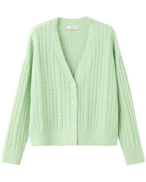 Mango Strickjacke Talcore - Grün