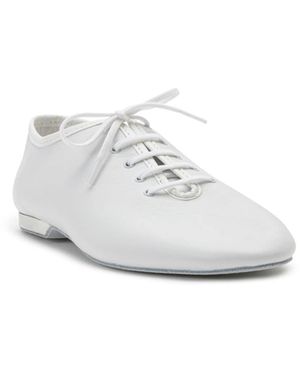 Dancing Queen Slipper Flow Tanzschuhe Leder - Weiß