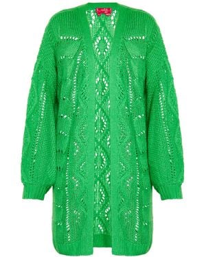 swirly Strickjacke - Grün