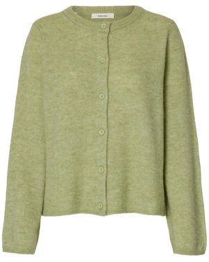 SELECTED Strickjacke Slflulu - Grün