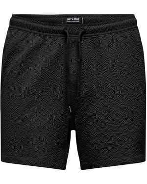 Only & Sons Badeshorts Ted - Schwarz